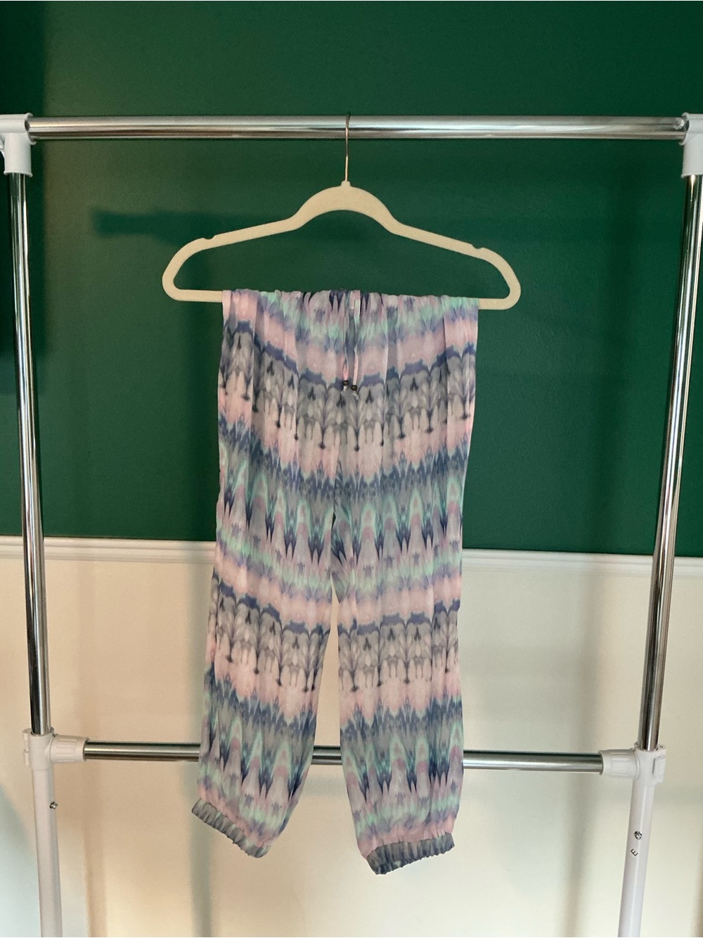 Victoria's Secret Pastel Tie-Dye Jogger Pants - Pink, Blue, Mint-sheer